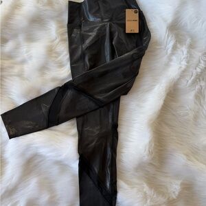 Victoria's Secret Metallic Sheen Black Jeggings